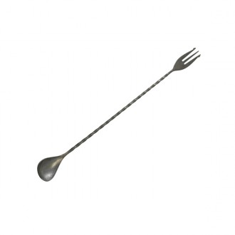 Neville Genware Vintage Fork End Bar Spoon, 32cm (L)