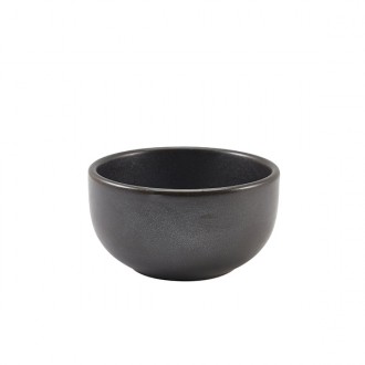 Neville Genware Terra Porcelain Black Round Bowl, 11.5 x 6cm (Dia x H)