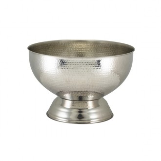 Neville Genware Hammered Stainless Steel Champagne Bowl 36cm  - 14L Capacity