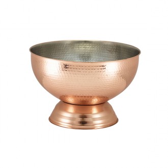 Neville Genware Hammered Copper Champagne Bowl 36cm - 14L Capacity