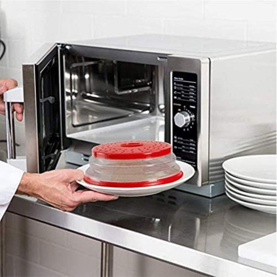 Shop quality Modane Round Vented Collapsible Microwave Splatter Proof Food Plate Cover With Easy Grip Handle-Red in Kenya from vituzote.com Shop in-store or online and get countrywide delivery!