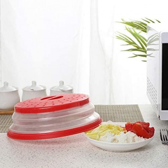 Shop quality Modane Round Vented Collapsible Microwave Splatter Proof Food Plate Cover With Easy Grip Handle-Red in Kenya from vituzote.com Shop in-store or online and get countrywide delivery!