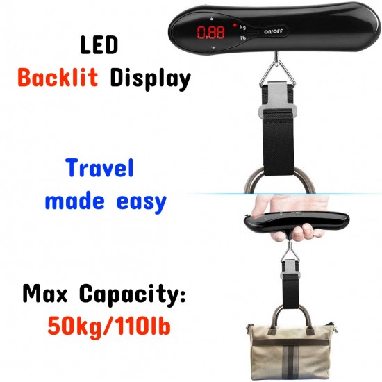 Shop quality Modane Digital Portable Luggage Scale With LED Backlight Display- 50 Kgs Max- Red in Kenya from vituzote.com Shop in-store or online and get countrywide delivery!