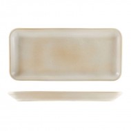 Neville Genware Terra Stoneware Antigo Barley Narrow Rectangular Platter,  35 x 16.5cm (L x W)