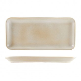 Neville Genware Terra Stoneware Antigo Barley Narrow Rectangular Platter,  35 x 16.5cm (L x W)