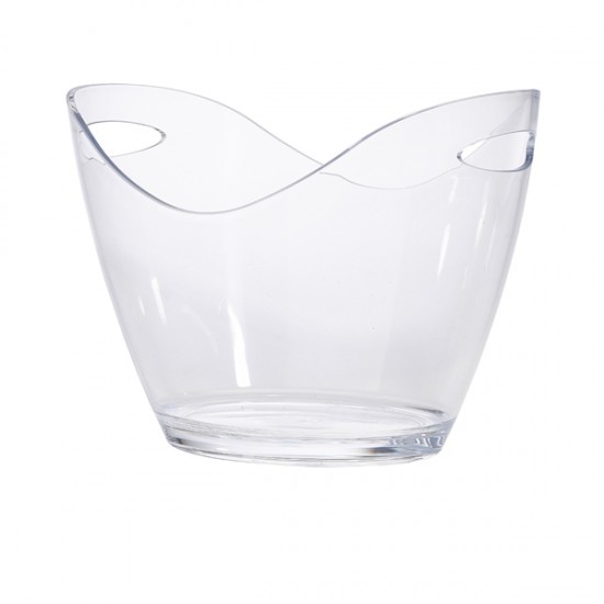 Neville Genware Clear Plastic Champagne Bucket, Large 7 Litres Capacity