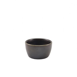 Neville Genware Terra Porcelain Black Ramekin, 130ml