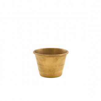 Neville Genware Gold Vintage Steel Ramekin 71ml/ 2.5oz 6 x 4cm (Dia x H)