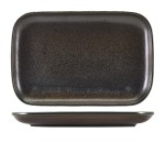 Neville Genware Terra Porcelain Black Rectangular Plate, 34.5 x 23.5cm (L x W)