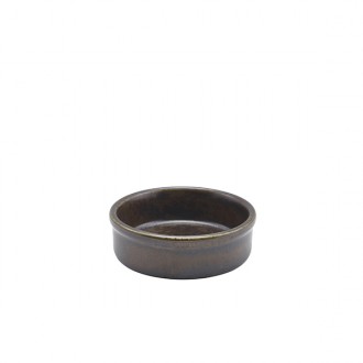 Neville Genware Terra Porcelain Black Tapas Dish ,10 x 3cm, (Dia x H)