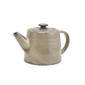 Neville Genware Terra Porcelain Grey Teapot, 50cl/ 17.6oz 