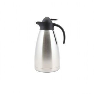 Neville Genware Stainless Steel Contemporary Vacuum Jug, 2.0L 