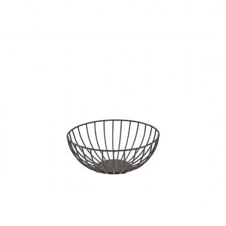 Neville GenWare Round Black Wire Basket, 20 x 8cm (Dia x H)