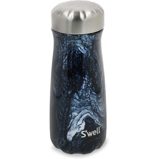 S'well Traveler Drinks Bottle, Azurite Marble, 470ml - Triple Layered