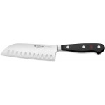 WÜSTHOF Classic 5" Hollow Edge Santoku Knife, Black - Made in Germany