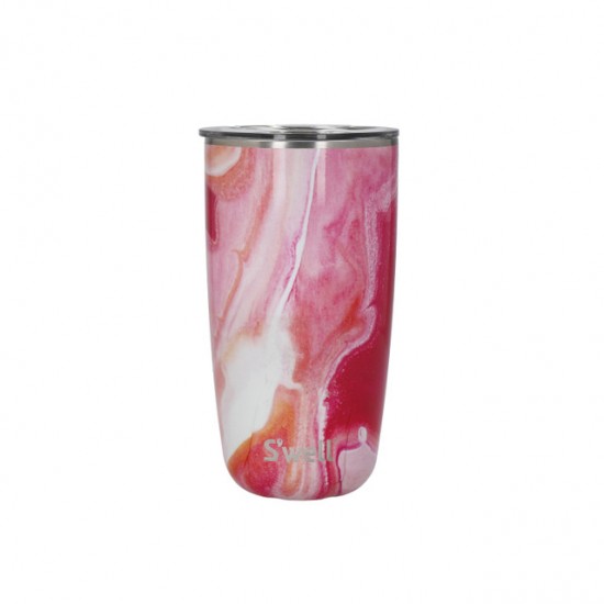 S'well Rose Agate Tumbler with Lid, 530ml - Triple Layered