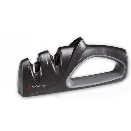 WÜSTHOF 2-Stage Hand-Held Sharpener, Black- Made in Germany