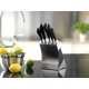 Shop quality Sabatier Maison Collection 5-Piece Soft-Grip MoV Stainless Steel Knife Set with Matching Knife Block –Silver/Black in Kenya from vituzote.com Shop in-store or online and get countrywide delivery!