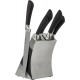 Shop quality Sabatier Maison Collection 5-Piece Soft-Grip MoV Stainless Steel Knife Set with Matching Knife Block –Silver/Black in Kenya from vituzote.com Shop in-store or online and get countrywide delivery!