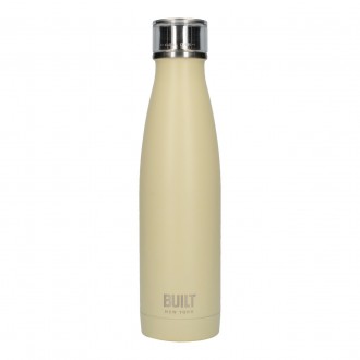 Built Double Walled Stainless Steel Water Bottle, Vanilla, 500ml 