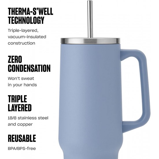 Shop quality S well XL Reusable Drinks Tumbler With Straw, 1180ml, Hydrangea Blue - Triple Layered in Kenya from vituzote.com Shop in-store or online and get countrywide delivery!