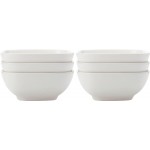 Maxwell & Williams Tapas Dishes, Square Porcelain Tapas Bowls, 10cm (4"), Set of 6, White