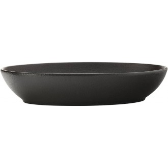 Maxwell & Williams Caviar Serving Bowl, Oval, Porcelain, Black, 30 x 20 cm