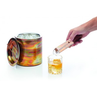 BarCraft Swirling Copper Finish Mini Ice Bucket