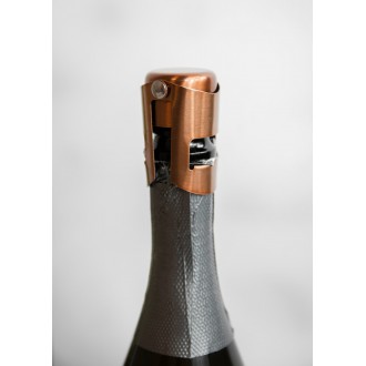 BarCraft Sparkling Wine / Champagne Stopper, Metal, Copper Effect