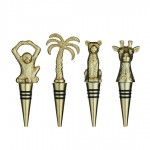 BarCraft Bottle Stoppers - Assorted ( Monkey, Leopard, Giraffe, Palm Tree ) - Sold Per Piece