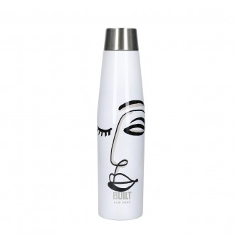 BUILT Apex Insulated Water Bottle, BPA-Free 18/8 Stainless Steel - 'Belle Vie' 540ml 