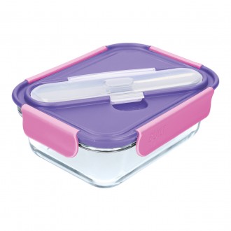 Built Active Glass Lunch Box with Cutlery, 900ml