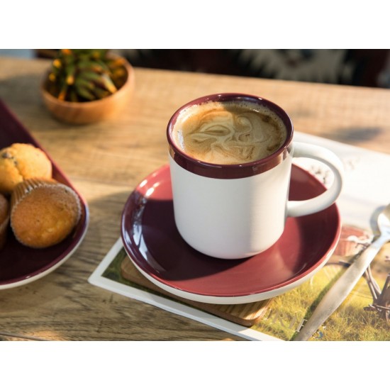 Shop quality La Cafetiere Barcelona Plum Coffee Cup and Saucer, 260ml in Kenya from vituzote.com Shop in-store or online and get countrywide delivery!