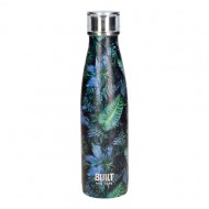 Built Double Walled Stainless Steel Water Bottle Dark Tropics, 500ml 