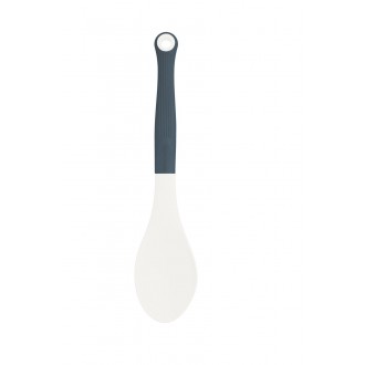 Colourworks Classics Silicone-Headed Kitchen Spoon with Long Handle 29 cm (11.5") - Cream 