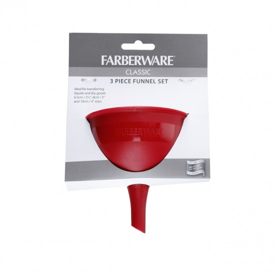 Shop quality Farberware Plastic Funnel Set, Assorted Sizes - Red (3 Pieces) in Kenya from vituzote.com Shop in-store or online and get countrywide delivery!