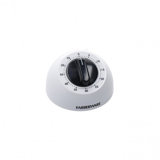 Shop quality Farberware Mechanical Kitchen Timer - Up to 1 Hour, Plastic, 8 x 5 cm (3" x 2") - White / Black in Kenya from vituzote.com Shop in-store or online and get countrywide delivery!