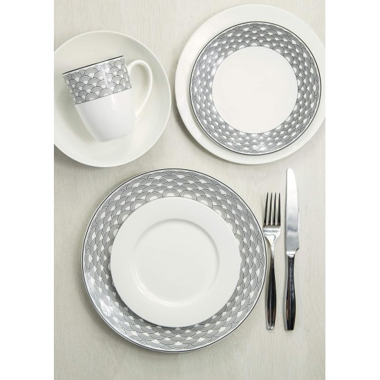 Shop quality Maxwell & Williams Harlequin Coupe 16 Piece Black Edged Dinner Set in Kenya from vituzote.com Shop in-store or online and get countrywide delivery!