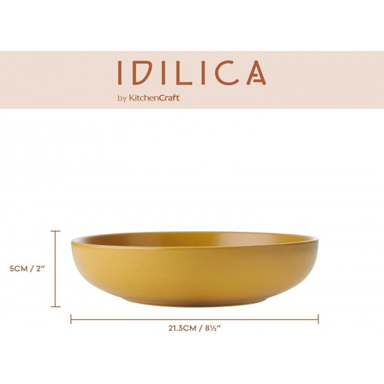 Shop quality Idilica Stoneware Pasta Bowls, Set of 4 Ceramic Shallow Dinner Bowls, Assorted Colours, 21cm in Kenya from vituzote.com Shop in-store or online and get countrywide delivery!