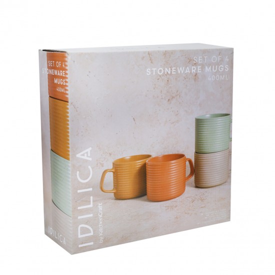 Shop quality KitchenCraft Idilica Stacking Stoneware Mugs, Set of 4, 400ml in Kenya from vituzote.com Shop in-store or online and get countrywide delivery!