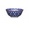 Kitchen Craft Blue Floral Geometric Print Ceramic Bowl, 16cm