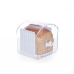 Kitchen Craft Stay Fresh Expanding Keeper Bin with Bread Slicer Guide, Acrylic