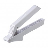 KitchenCraft Garlic Press, Plastic, White, 16 x 4 cm