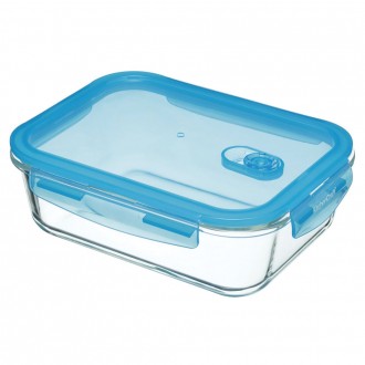 KitchenCraft Pure Seal Airtight Leak Proof Glass Food Storage Container/Oven Dish, 1.5 Litre