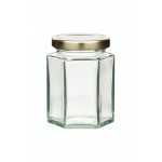 Home Made Hexagonal Jar with Twist-off Lid, 227ml