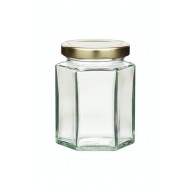 Home Made Hexagonal Jar with Twist-off Lid, 227ml