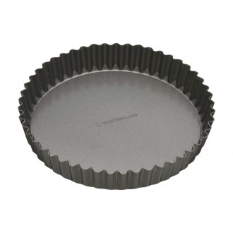 MasterClass Non-Stick Loose Base Fluted Quiche Tin, 25cm