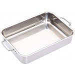 MasterClass Stainless Steel Heavy Duty Roasting Pan, 32cm x 23cm