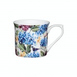 Kitchen Craft Fluted Fine Bone China Country Floral Mugs