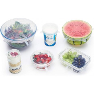 Kitchen Craft Easy Stretch Set of Six Silicone Lids